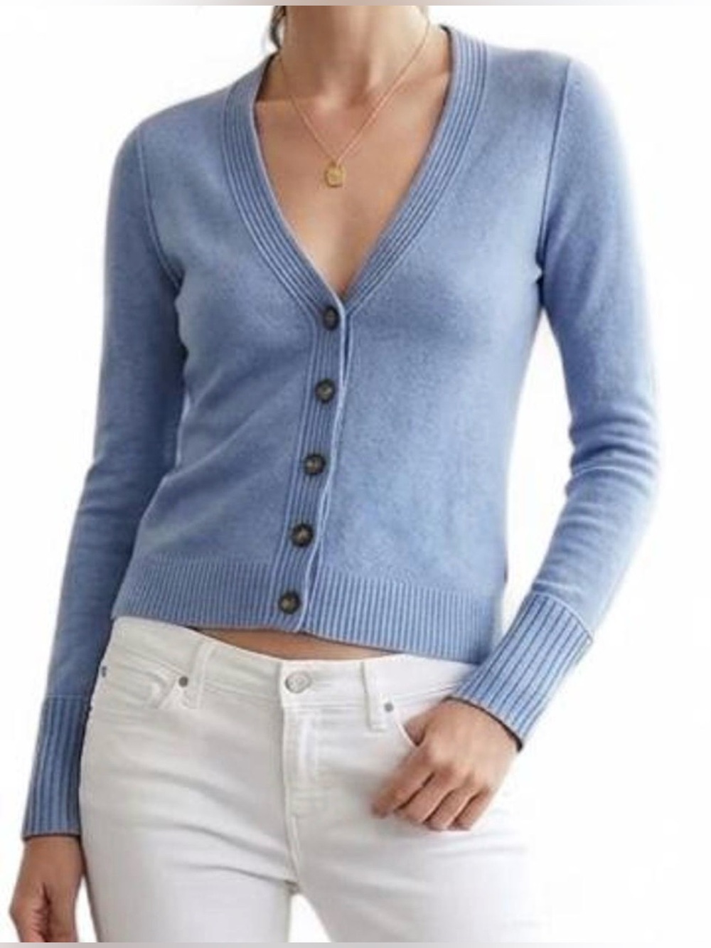 Banana Republic Baby Blue Women's Cardigan